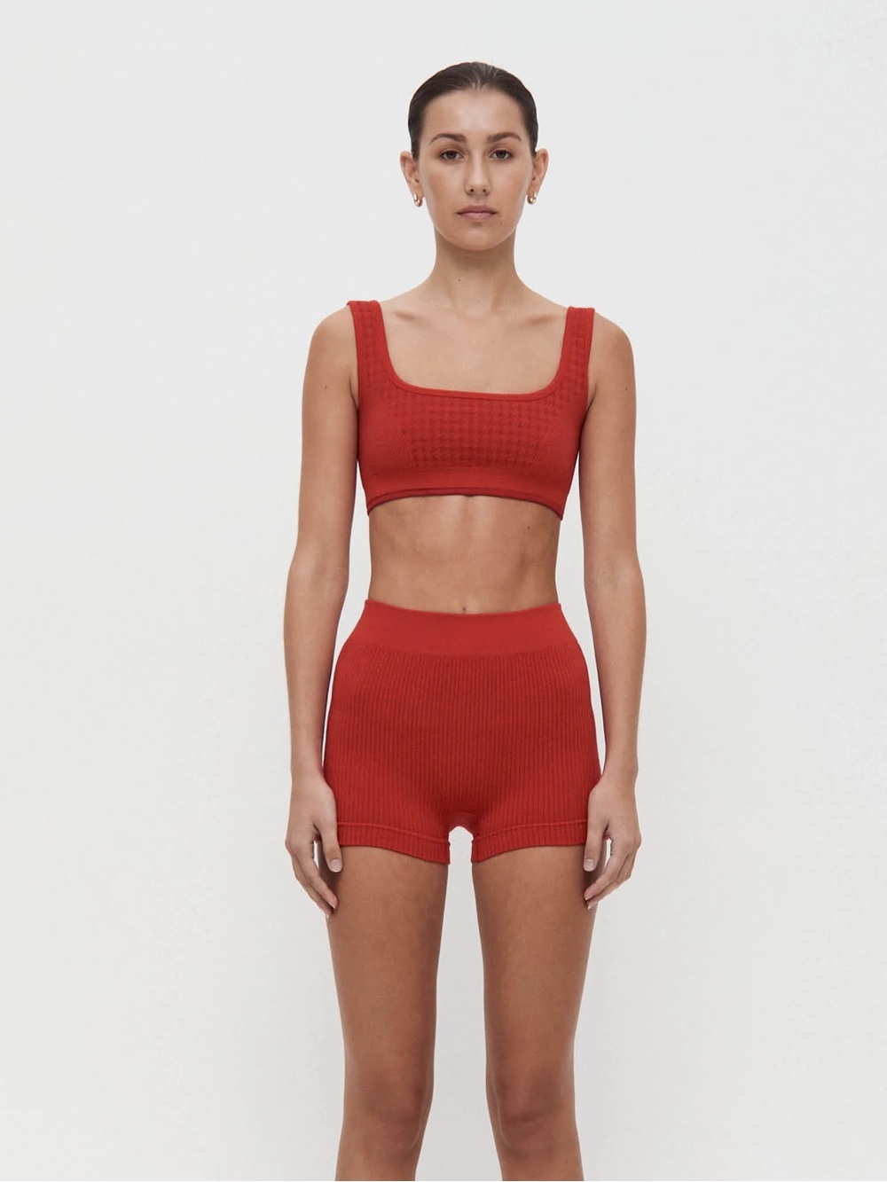 Nagnata Red Houndstooth Bra and Short